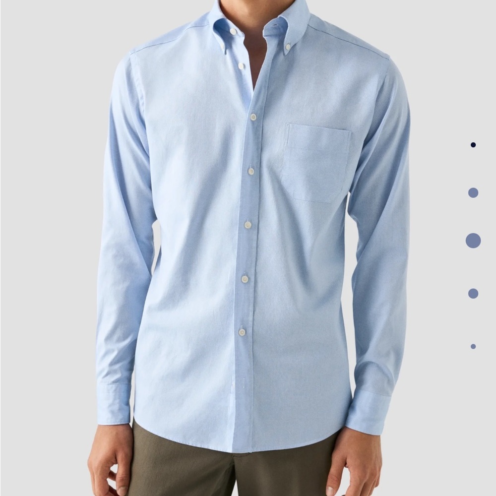 Eton NWOT Slim Solid Oxford Shirt